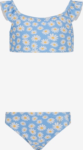 ZigZag Bandeau Bikini 'Carly' in Blau: Vorderseite