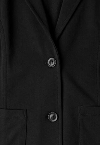 STREET ONE Basic Blazer in Unifarbe in Schwarz