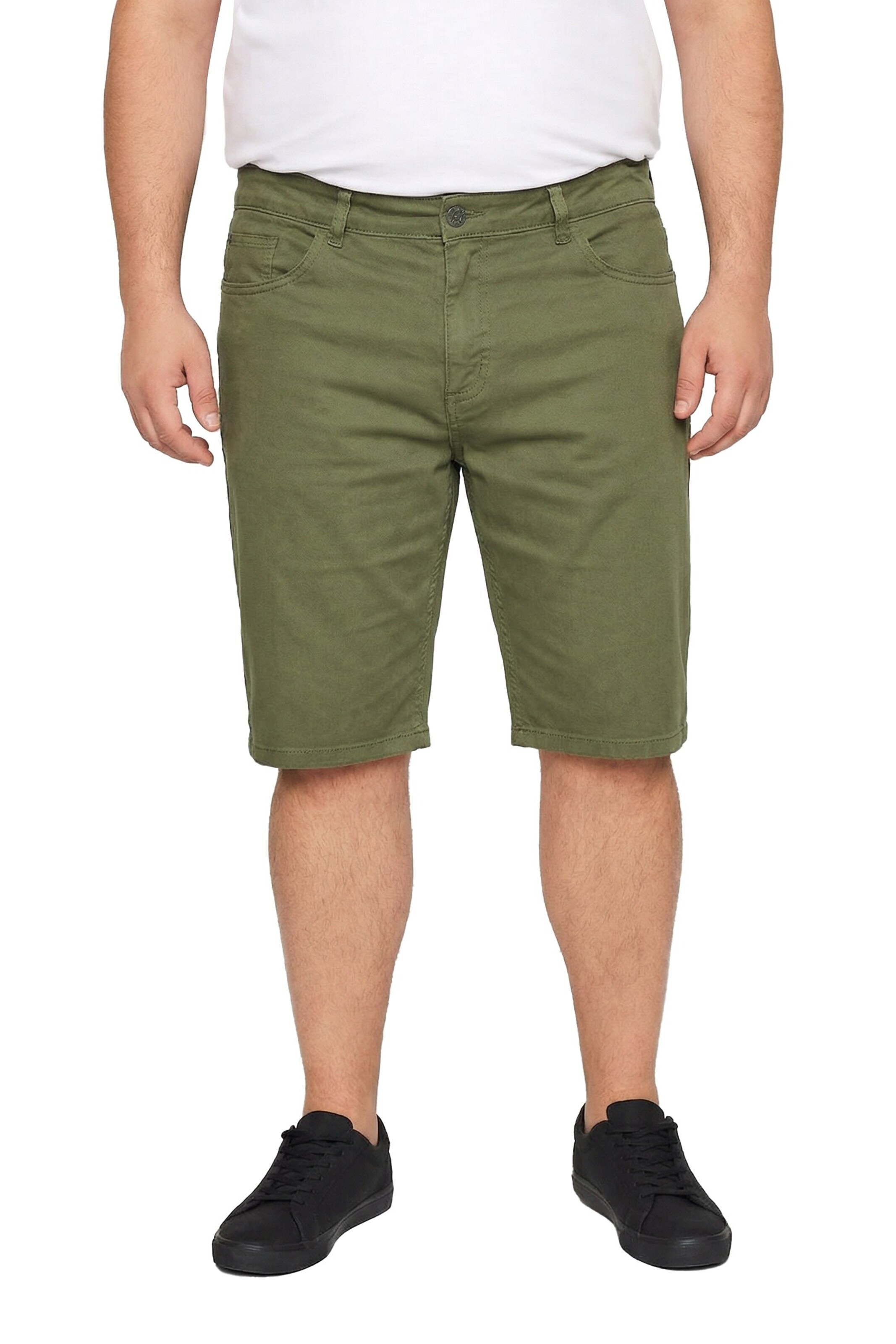 Boston Park Regular Jeans 'Bermuda' in Green: front