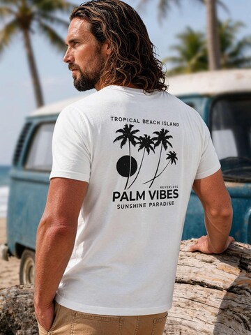 Neverless Shirt 'Palm Vibes'‌‌‌‌‌‌‌‌‌ in Weiß