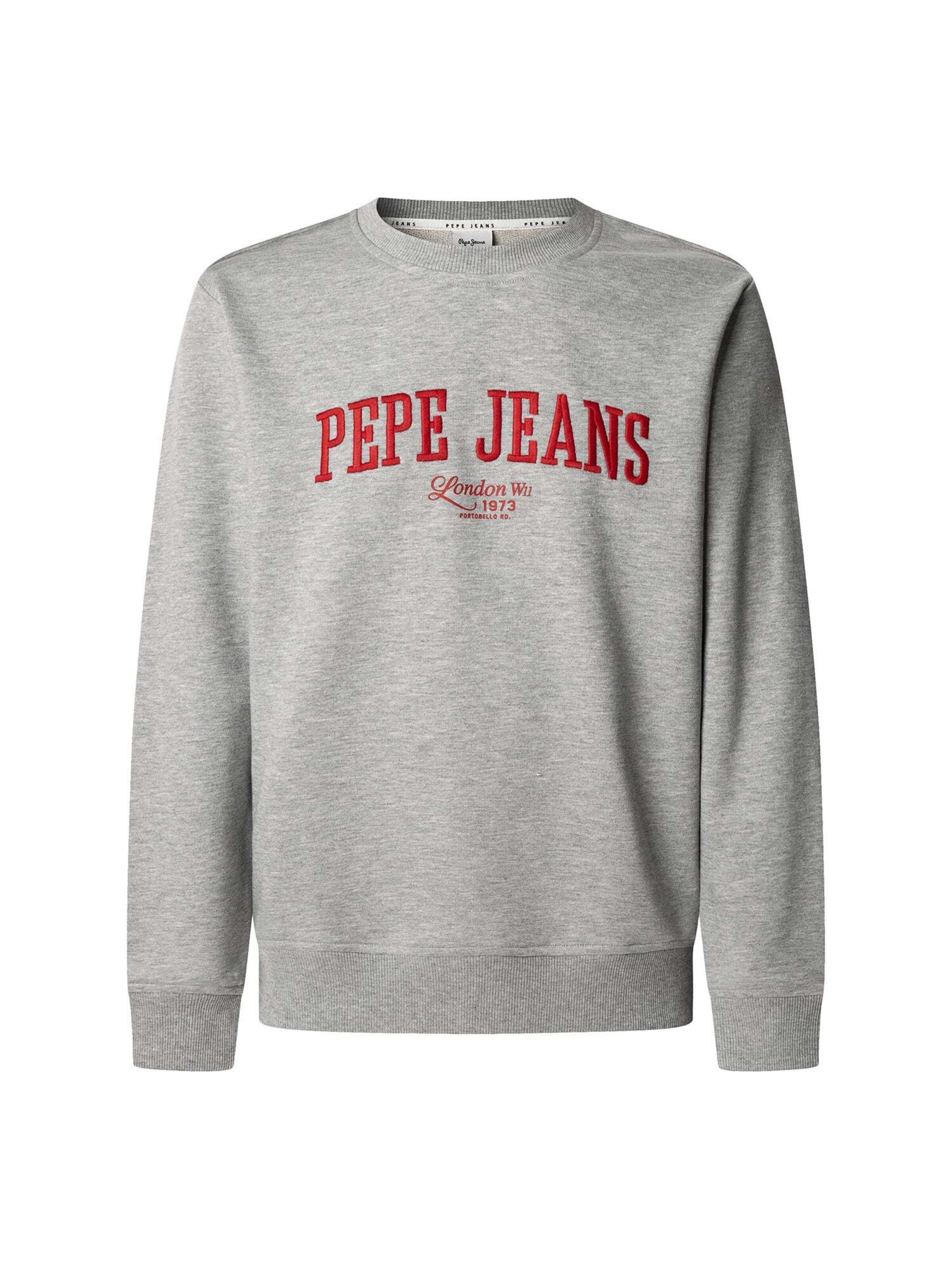 Sweat-shirt 'Derril' Pepe Jeans en gris : devant