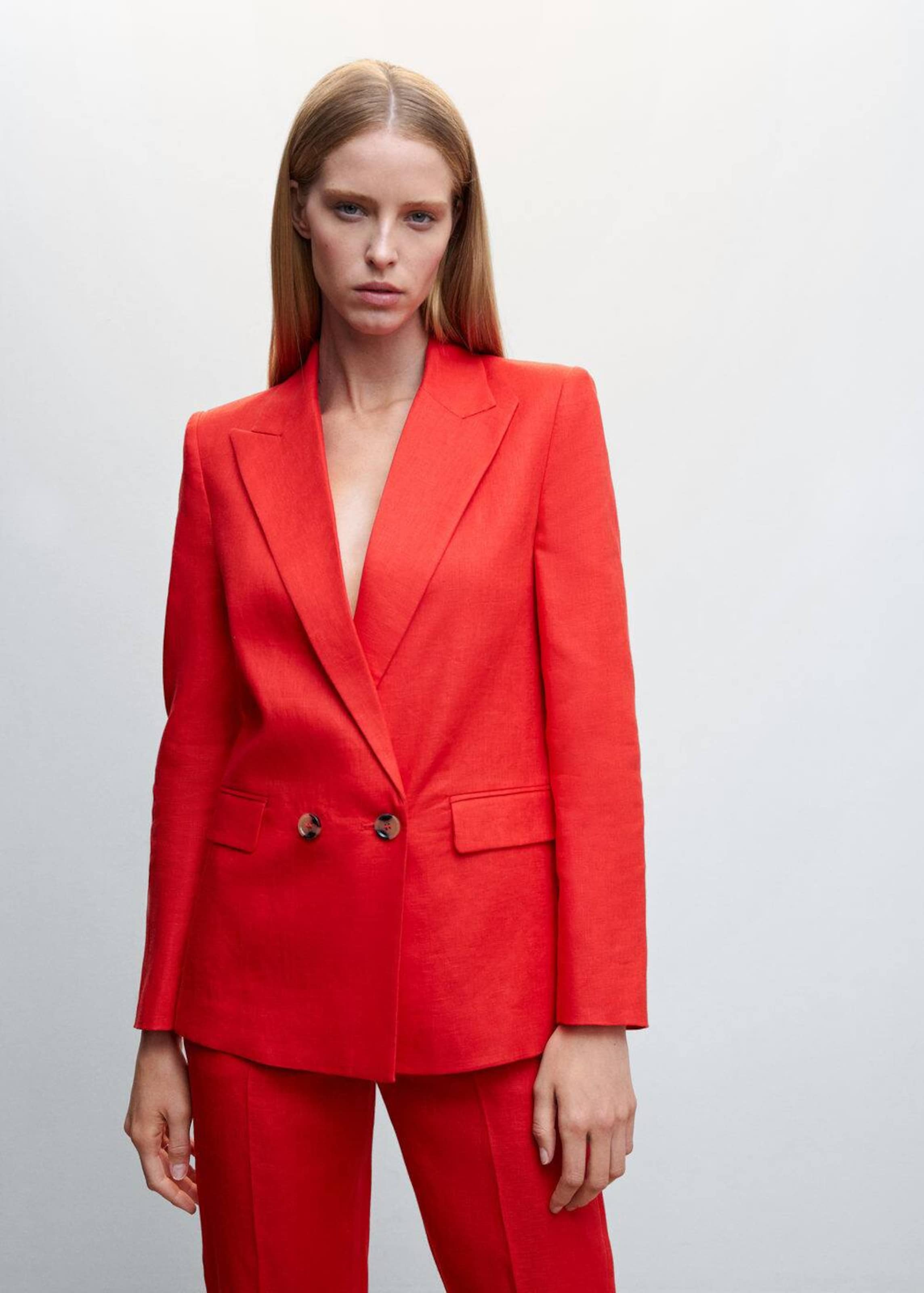 Mango best sale blazer rouge