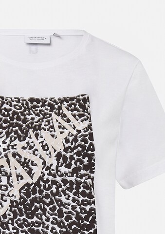 T-shirt comma casual identity en blanc