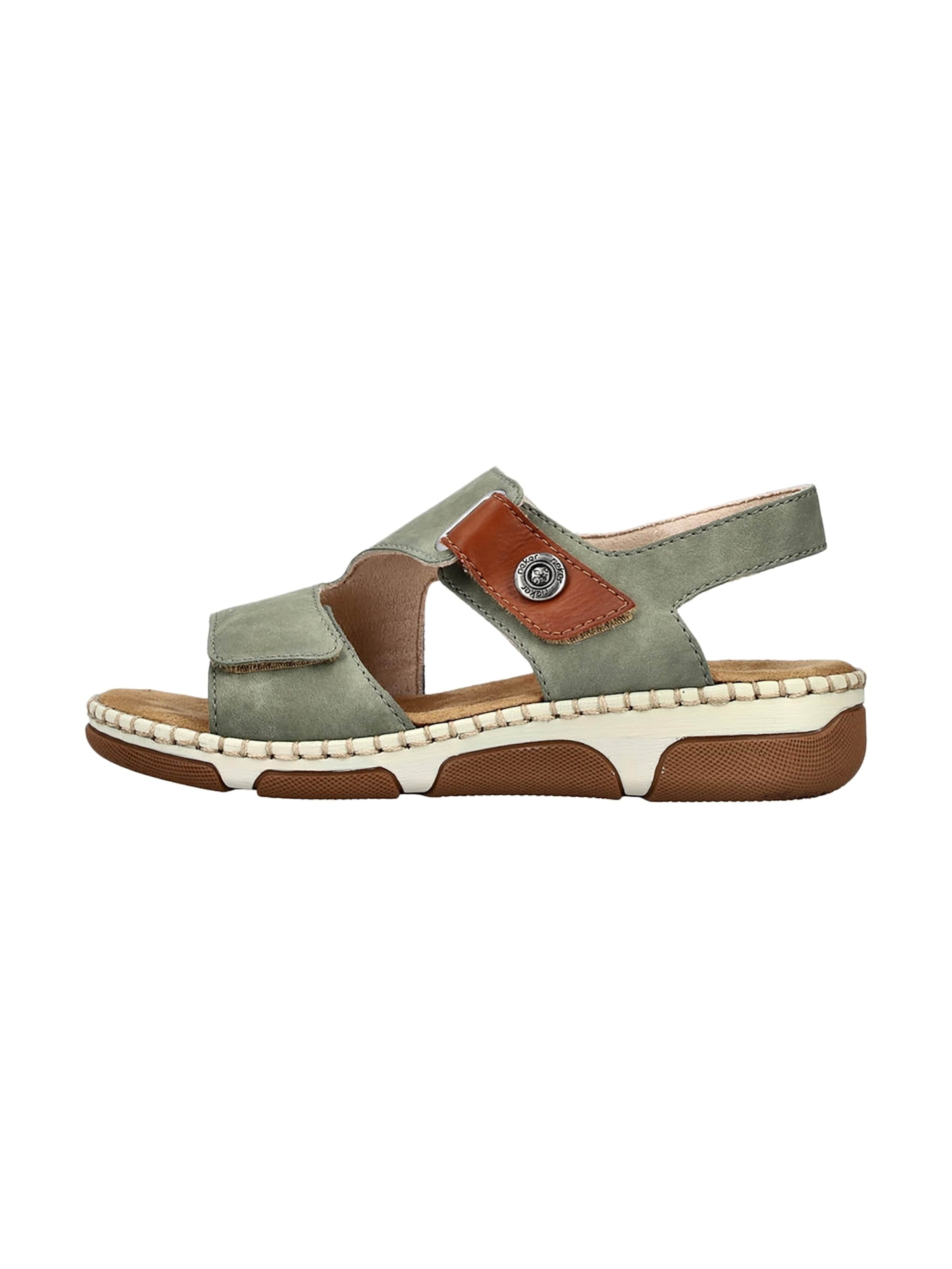 Sandales 'Rieker  66280' Rieker en vert : devant