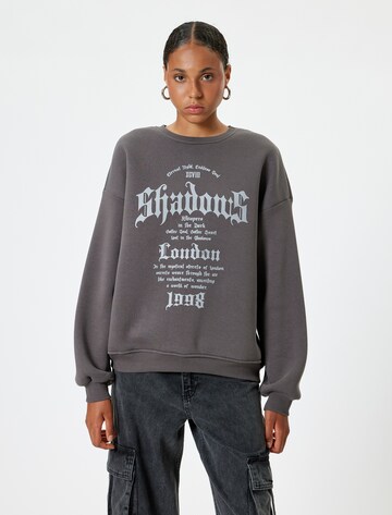 Koton Sweatshirt in Grau: Vorderseite