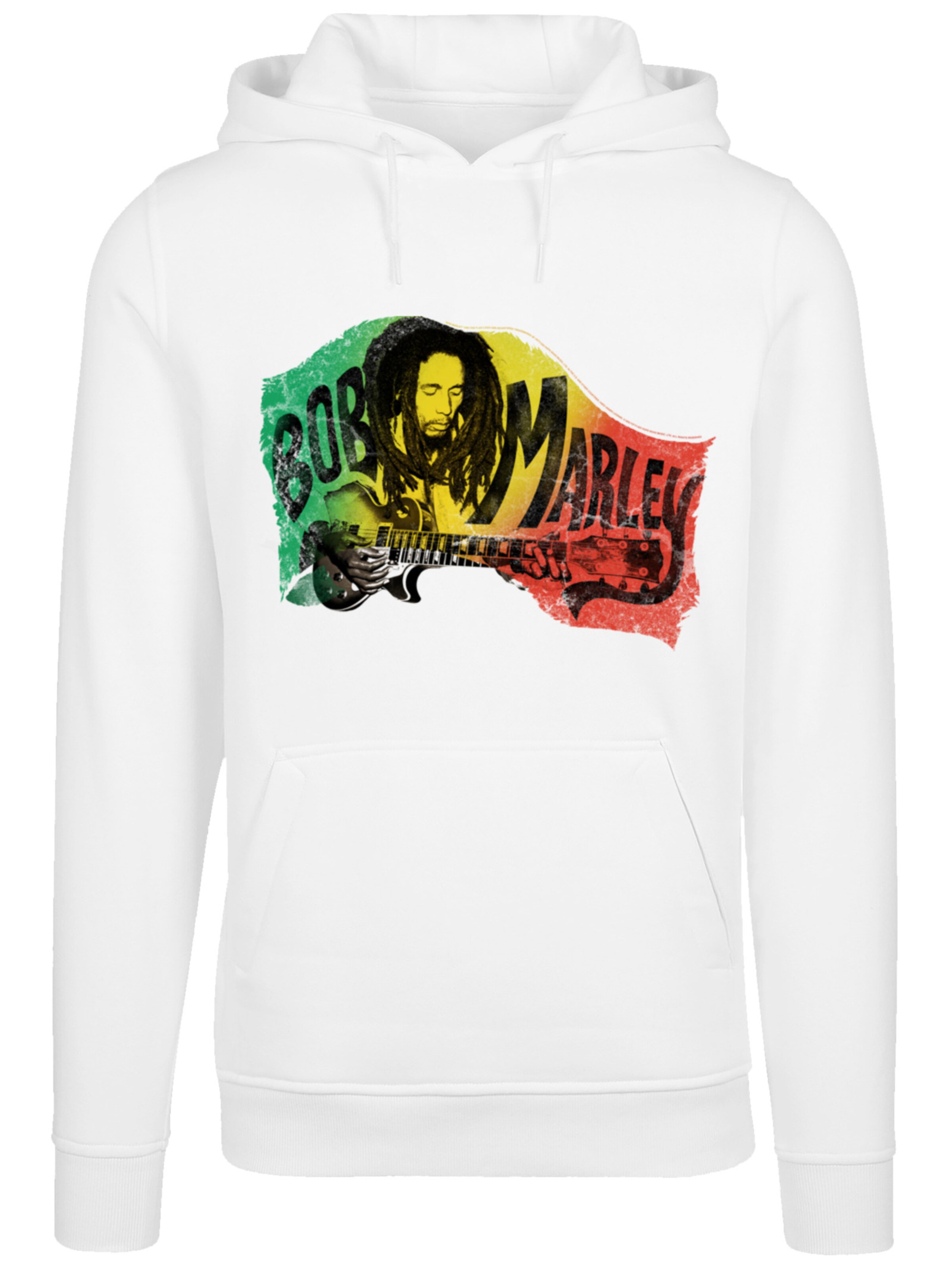 F4NT4STIC Sweatshirt 'Bob Marley' in Weiß: Vorderseite