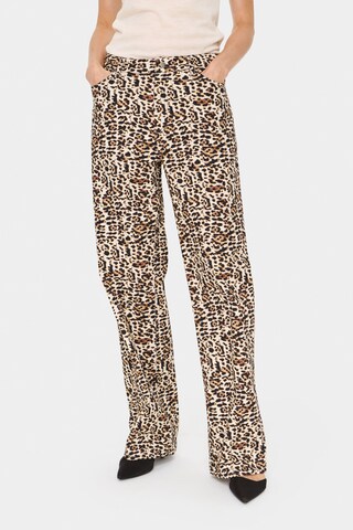 SAINT TROPEZ Regular Hose 'Zeeka' in Beige: Vorderseite