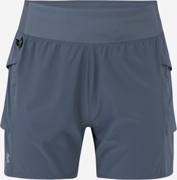 UNDER ARMOUR Regular Sports trousers 'RUN TRAIL' in Grey: front