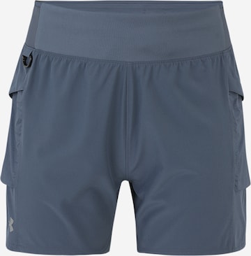 UNDER ARMOUR Обычный Спортивные штаны 'RUN TRAIL' в Серый: спереди