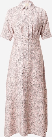 VILA ROUGE Košilové šaty 'VIFLEUR' – béžová: přední strana