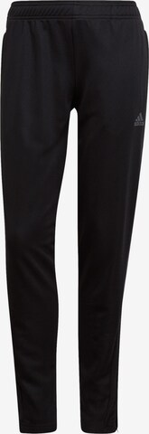 Effilé Pantalon de sport 'Tiro' ADIDAS SPORTSWEAR en noir : devant