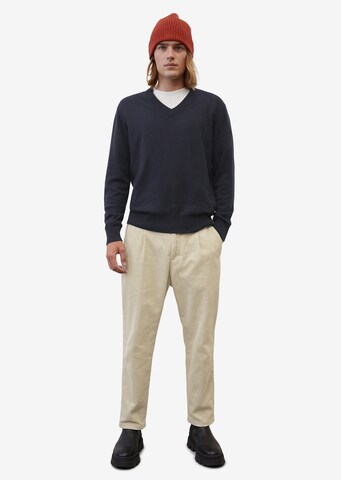 Marc O'Polo Regular Bundfaltenhose 'Belsbo' in Beige