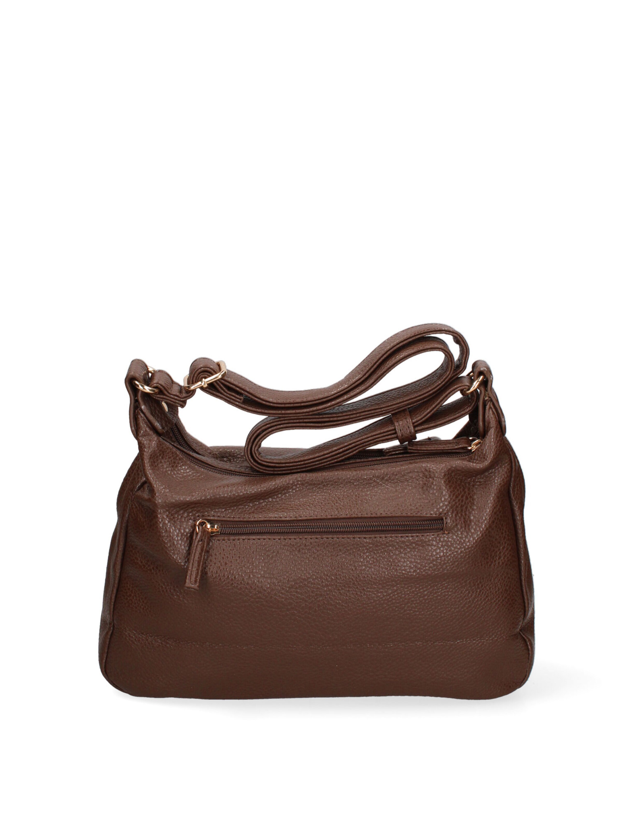 Borsa a spalla 'Borsa a Tracolla Donna Ecopelle con Zip e Tasche Multiple - B Cavalli' di B. Cavalli in beige