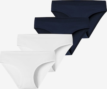 Slip ' Invisible Cotton ' SCHIESSER en bleu : devant