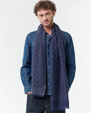 bugatti Scarf in Blue: front