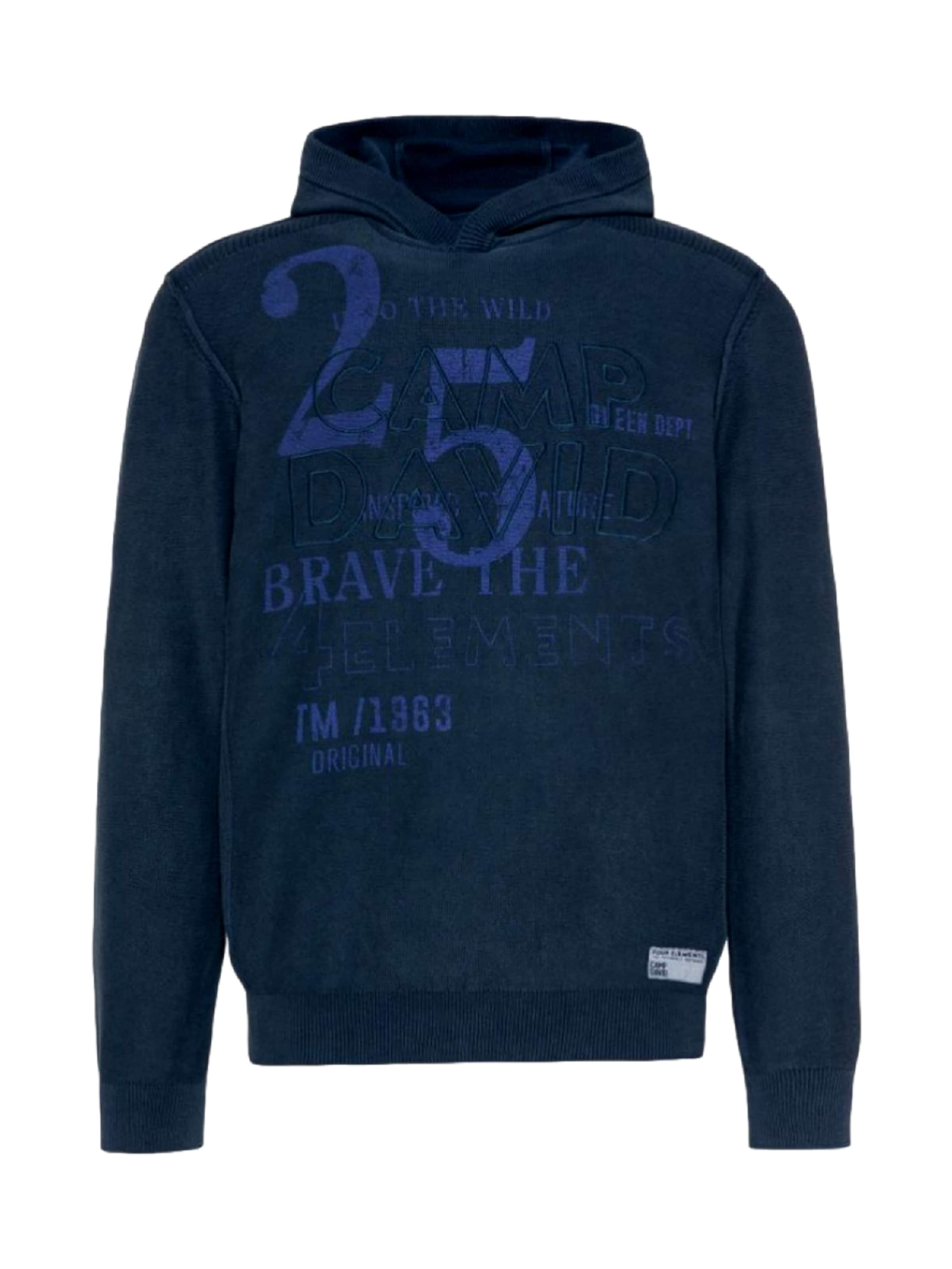 Pull-over 'Brave The Element II' CAMP DAVID en bleu : devant