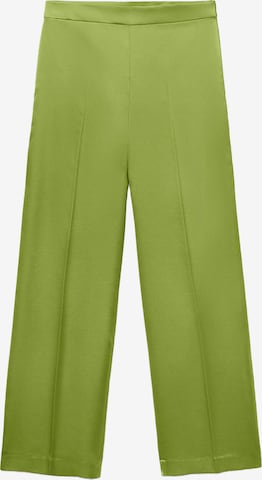 MANGOLoosefit Hlače na crtu 'Sati-A' - zelena boja: prednji dio