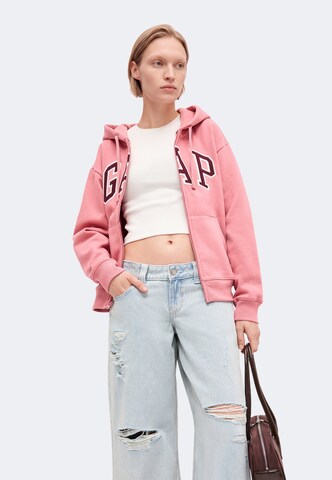 GAP Sweatjakke 'HERITAGE' i pink