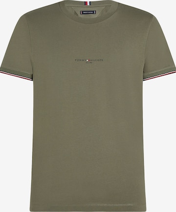 TOMMY HILFIGER Shirt 'Tipped Cuff' in Beige: front