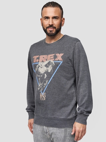 Recovered Sweatshirt 'Jurassic Park T-Rex' in Grau