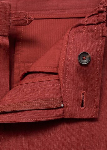 MANGO MAN Regular Hose 'Ibiza' in Rot