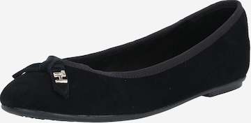 juoda TOMMY HILFIGER Balerinos: priekis