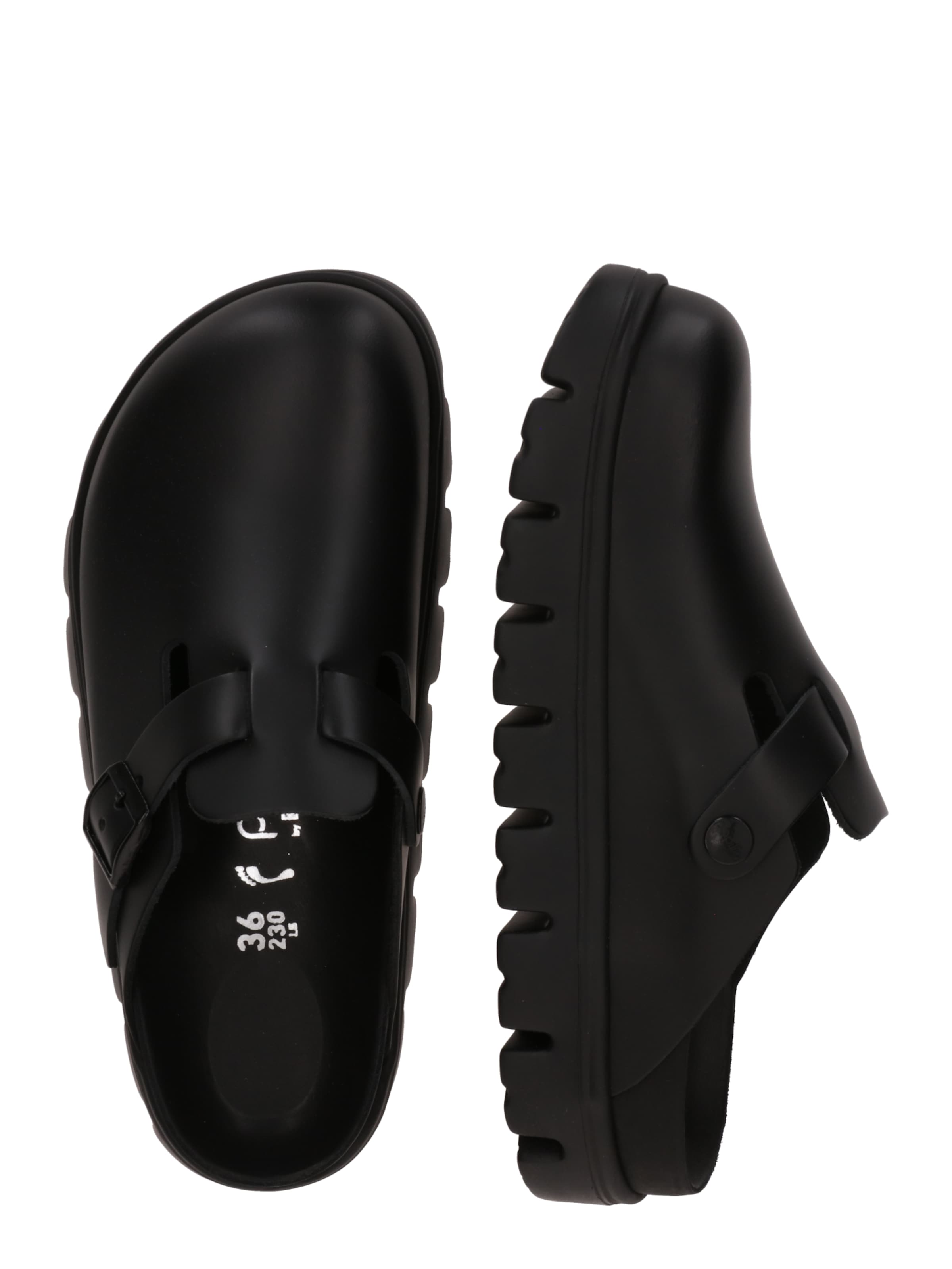 BIRKENSTOCK Пантолеты 'Boston' в Черный