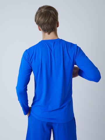 T-Shirt fonctionnel 'Crew Neck Long Sleeve Shirt' SPORTKIND en bleu