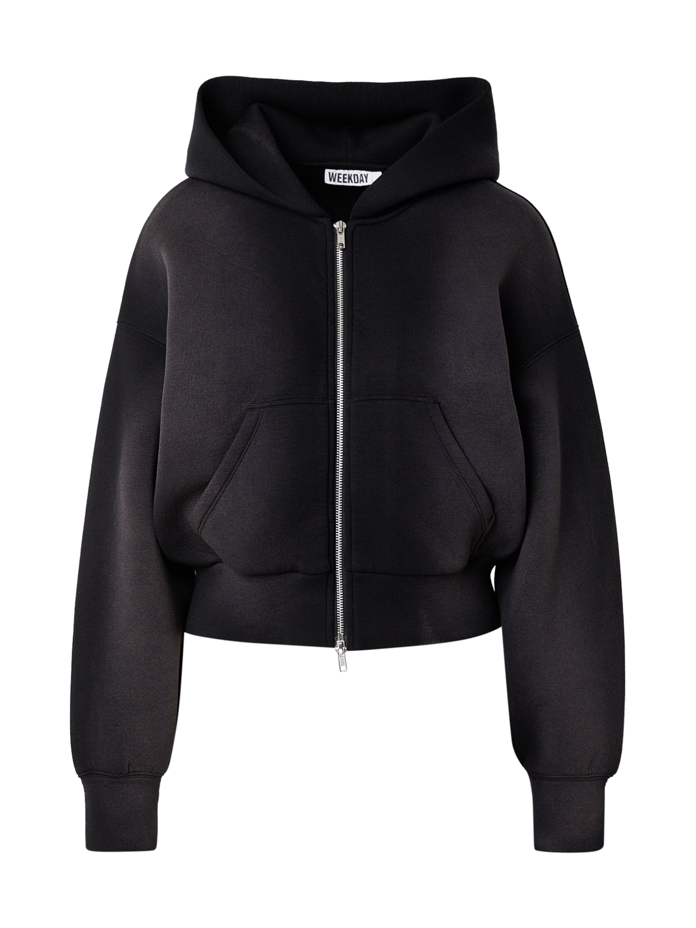 WEEKDAY Суичъри с качулка 'Danni' в черно: отпред