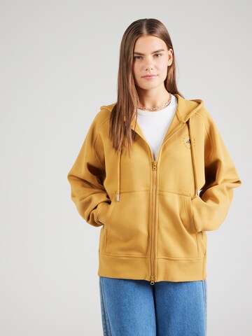 ADIDAS BY STELLA MCCARTNEY Athletic Zip-Up Hoodie in Yellow: front