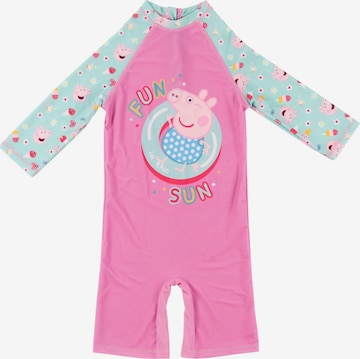 Peppa Pig Sportbademode 'Peppa Wutz UV-Schutz 50' in Pink: Vorderseite