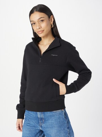 RagwearSweater majica 'REBARB' - crna boja: prednji dio