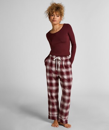 Hunkemöller Pyjamahose in Rot: Vorderseite