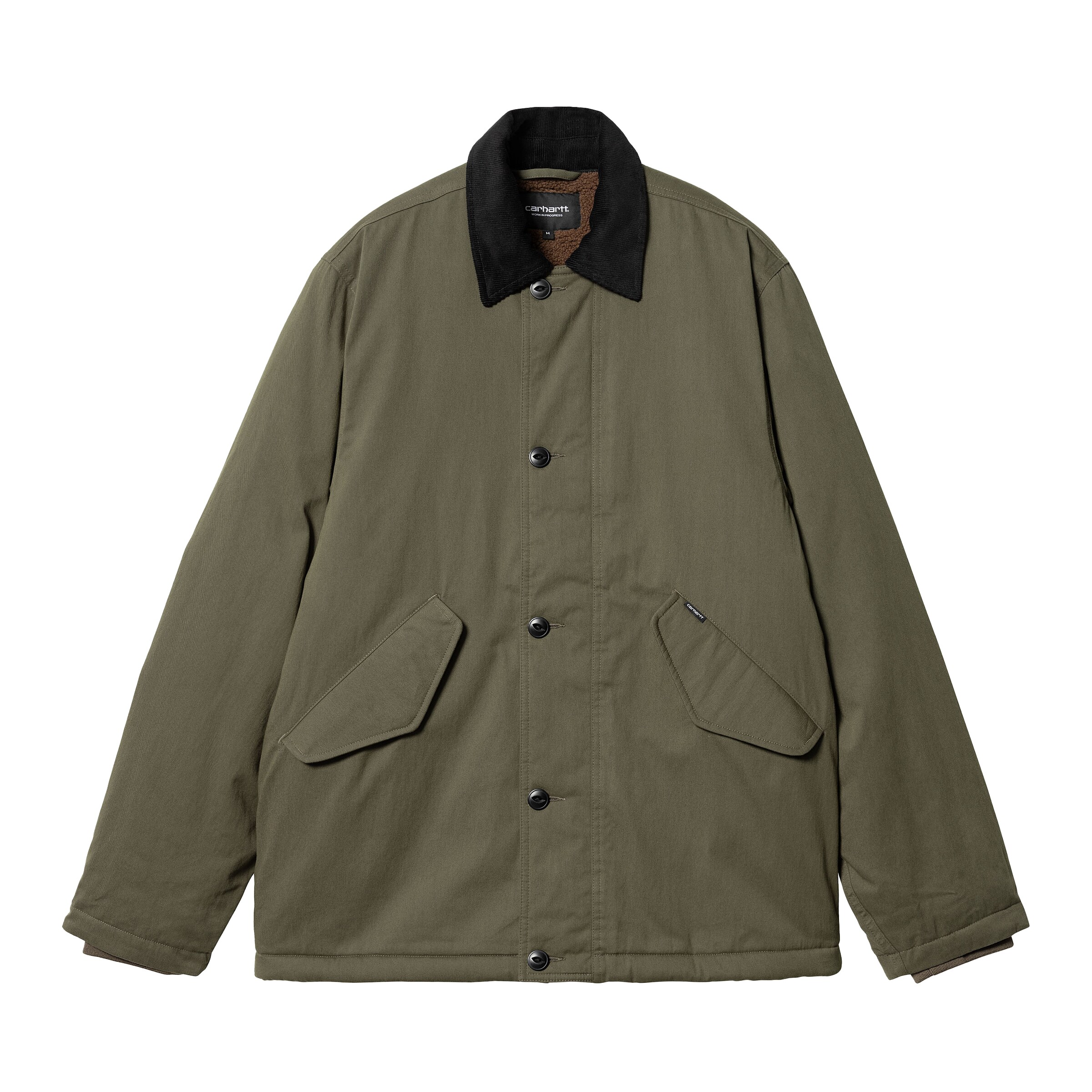 Carhartt WIP Winter Jacket 'Declan' in Green: front