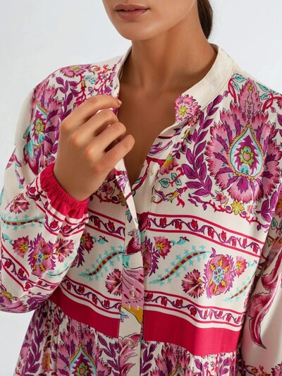 Abito Hiccup di colore acqua / rosa sfumato / rosso / offwhite, Visualizzazione prodotti