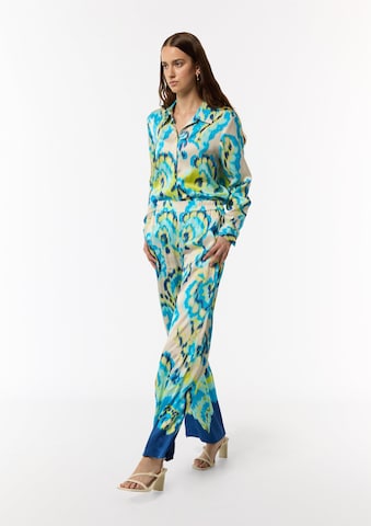 Wide Leg Pantalon COMMA en mélange de couleurs
