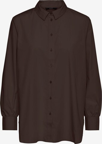 VERO MODA Blouse 'Ella' in Bruin: voorkant