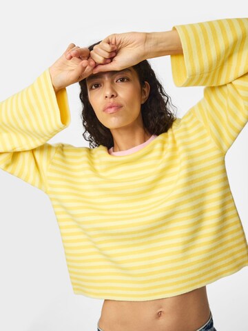 PIECES Pullover 'PCJASSY' in Gelb