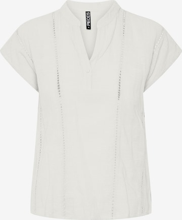 Camicia da donna 'Jeanita' di PIECES in bianco: frontale