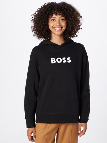 BOSS Sweatshirt 'Edelight' in Zwart: voorkant