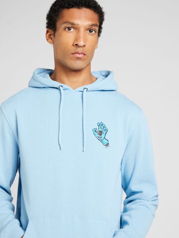 Santa Cruz Sweatshirt 'Screaming Hand' in Blau