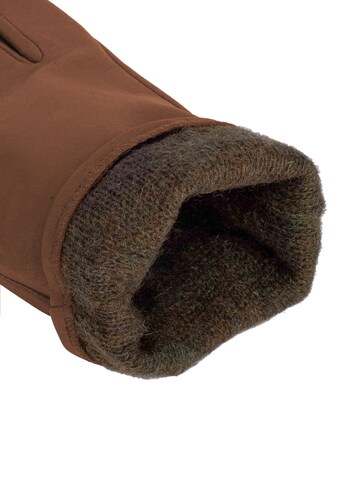KESSLER Full Finger Gloves in Brown