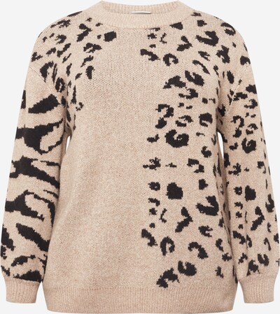 Pulover 'ALIA' Vila Curve pe bej / negru, Vizualizare produs