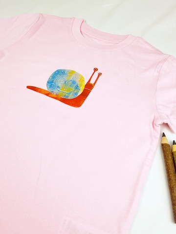 MelaDi Shirt 'Schnecke' in Pink