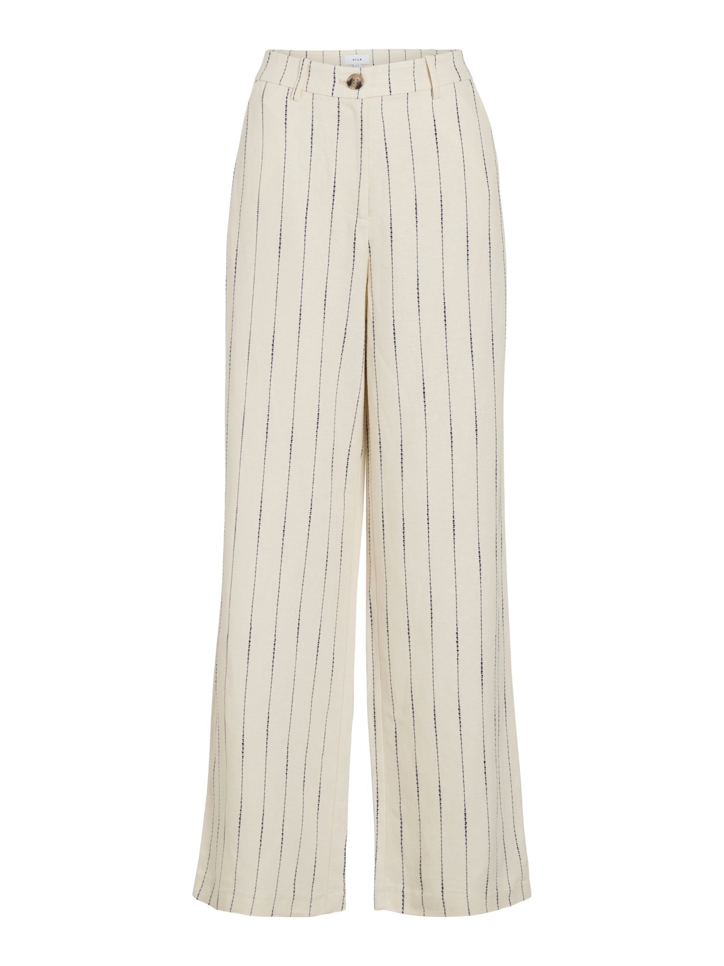 VILA Regular Broek 'VIDancina' in Wit: voorkant