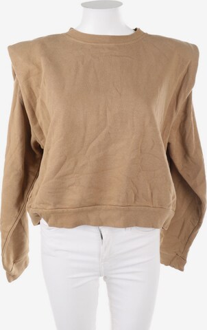 H&M Sweatshirt & Zip-Up Hoodie in M in Beige: front