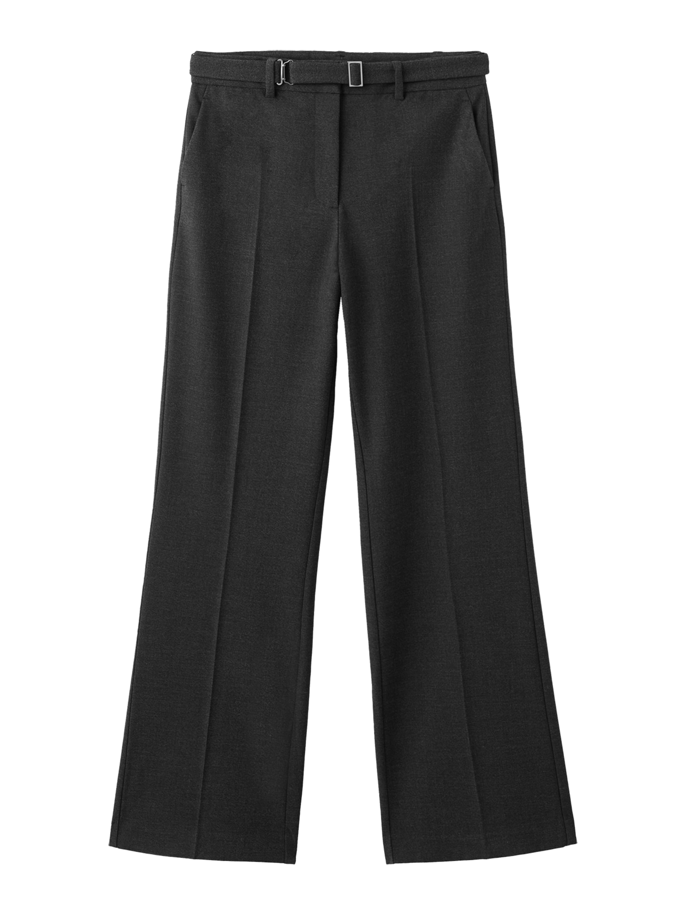 MANGO Loosefit Hose 'Carlota' in Grau: Vorderseite