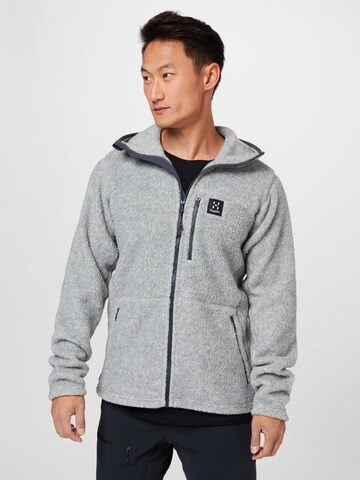 Haglöfs Athletic Fleece Jacket 'Pile' in Grey: front