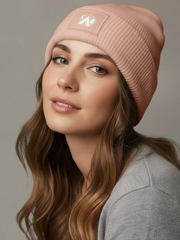 Neverless Beanie 'Camping' in Pink