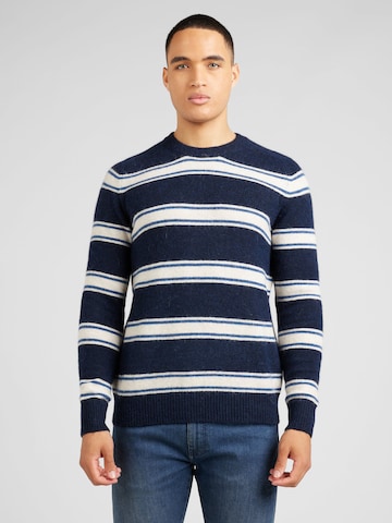 SELECTED HOMME Trui 'RAI' in Blauw: voorkant